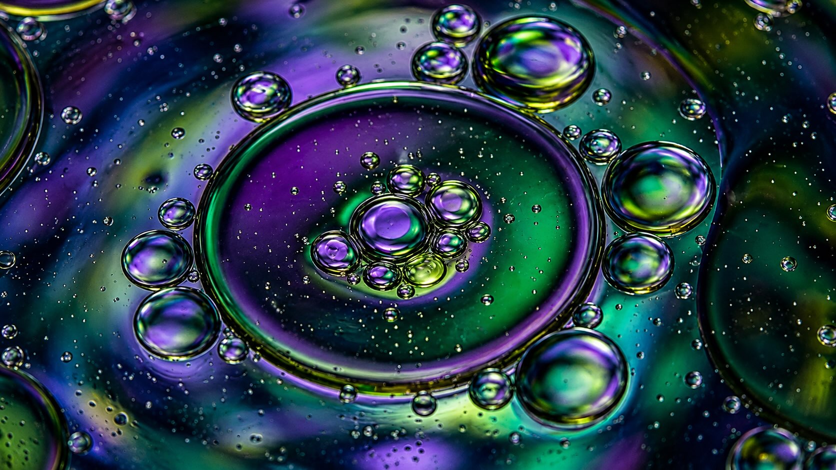 Oil and water mesoparticle structures