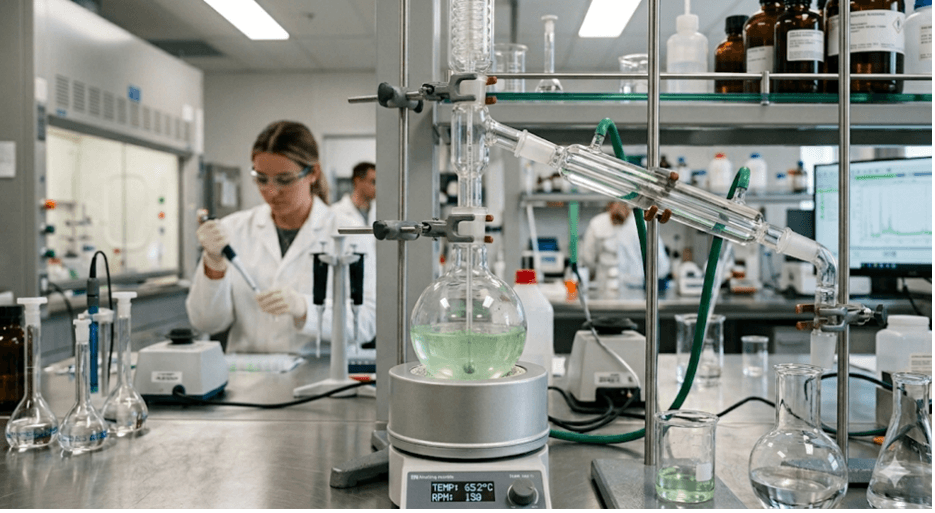 BioGntx researcher at work in the lab
